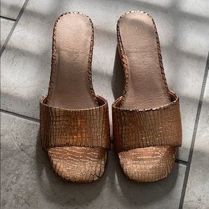 Matisse rose gold sandals